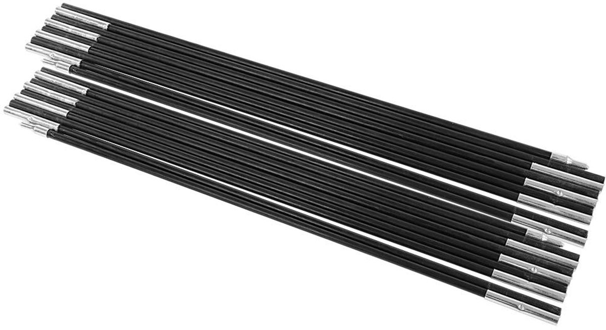 Allecto - Tent Mast Kit - Glasvezel - Lichtgewicht en Verstelbaar - 4,9 Meter - Vervangende Tentstokken - Geschikt voor 7 tot 8 Personen - Ideaal