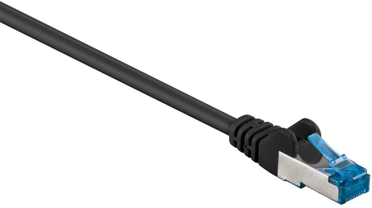 Goobay - S/FTP netwerkkabel CAT6a - Zwart - 30 meter