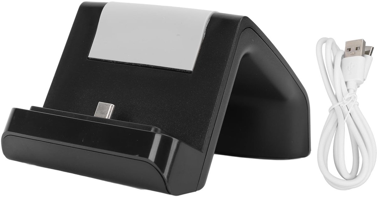 Allecto - Oplader Dock - Snel Opladen - Zwart - LED-indicatielampje - Game Console Houder - Geschikt voor Switch Lite