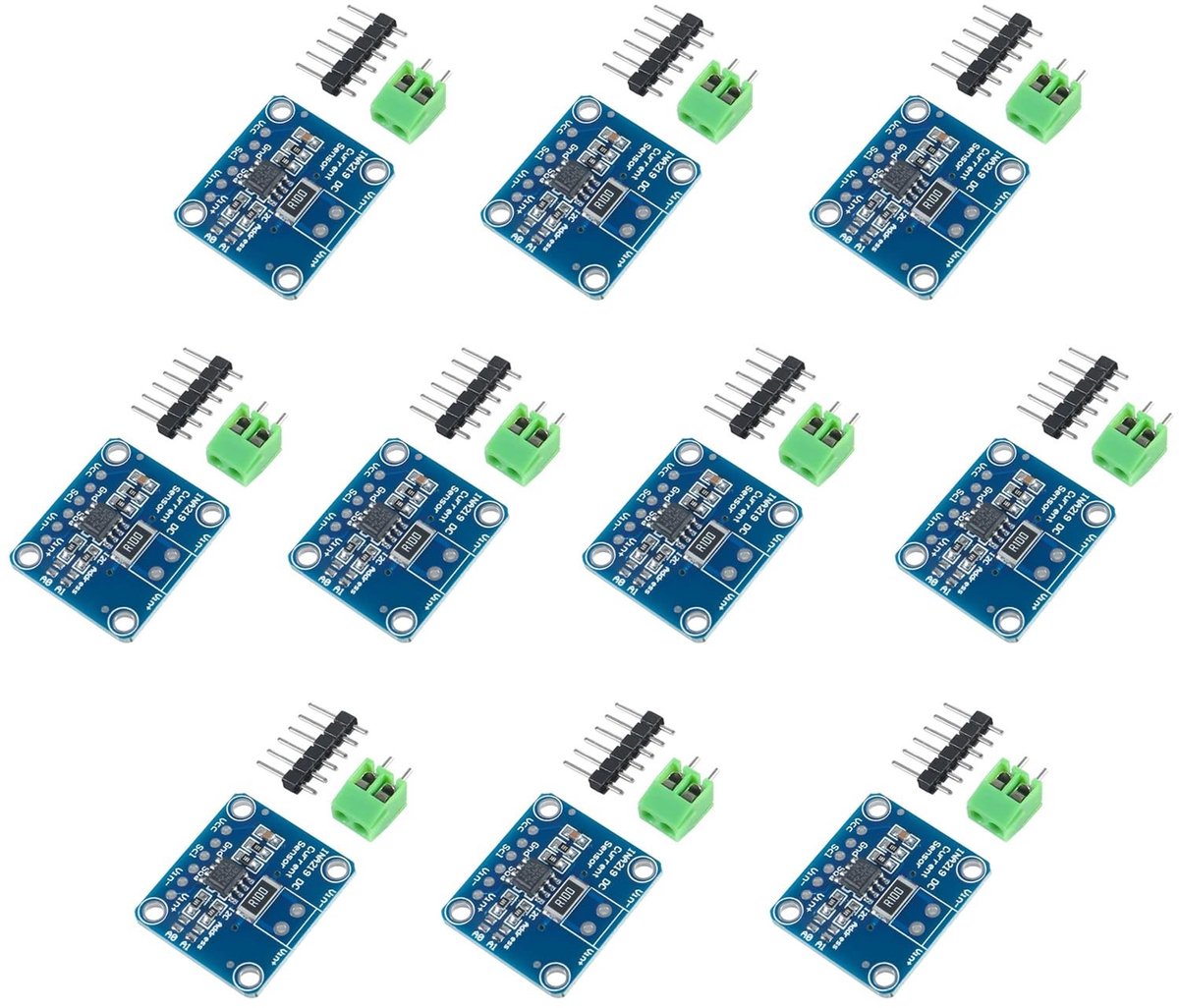 ONF3 - I2C DC Current Sensor Module - Powermonitor - 10 stuks - Geschikt voor Arduino en Raspberry Pi - Elektronica - Sensoren - Module