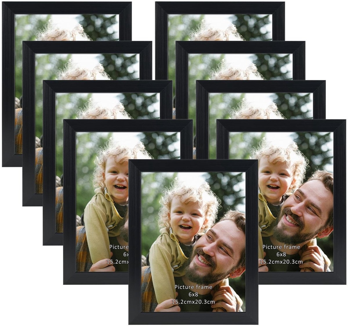 Allecto - Fotolijsten - Set van 9 - voor jouw herinneringen - Zwart