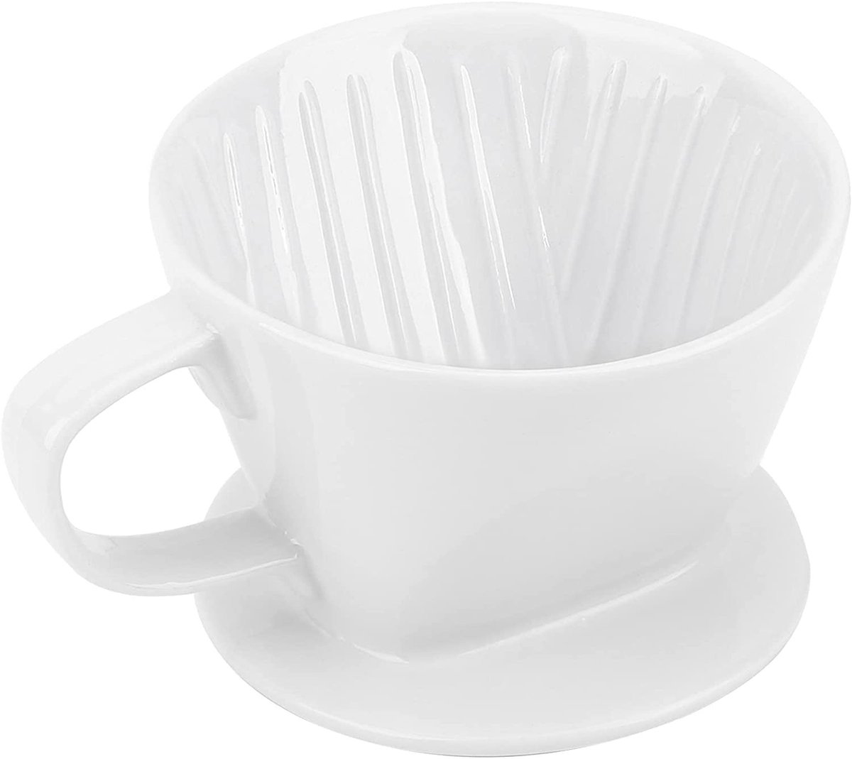 ProLeo Porseleinen Koffiefilter voor Filterzakken 1-2 Koffiemokken - Wit