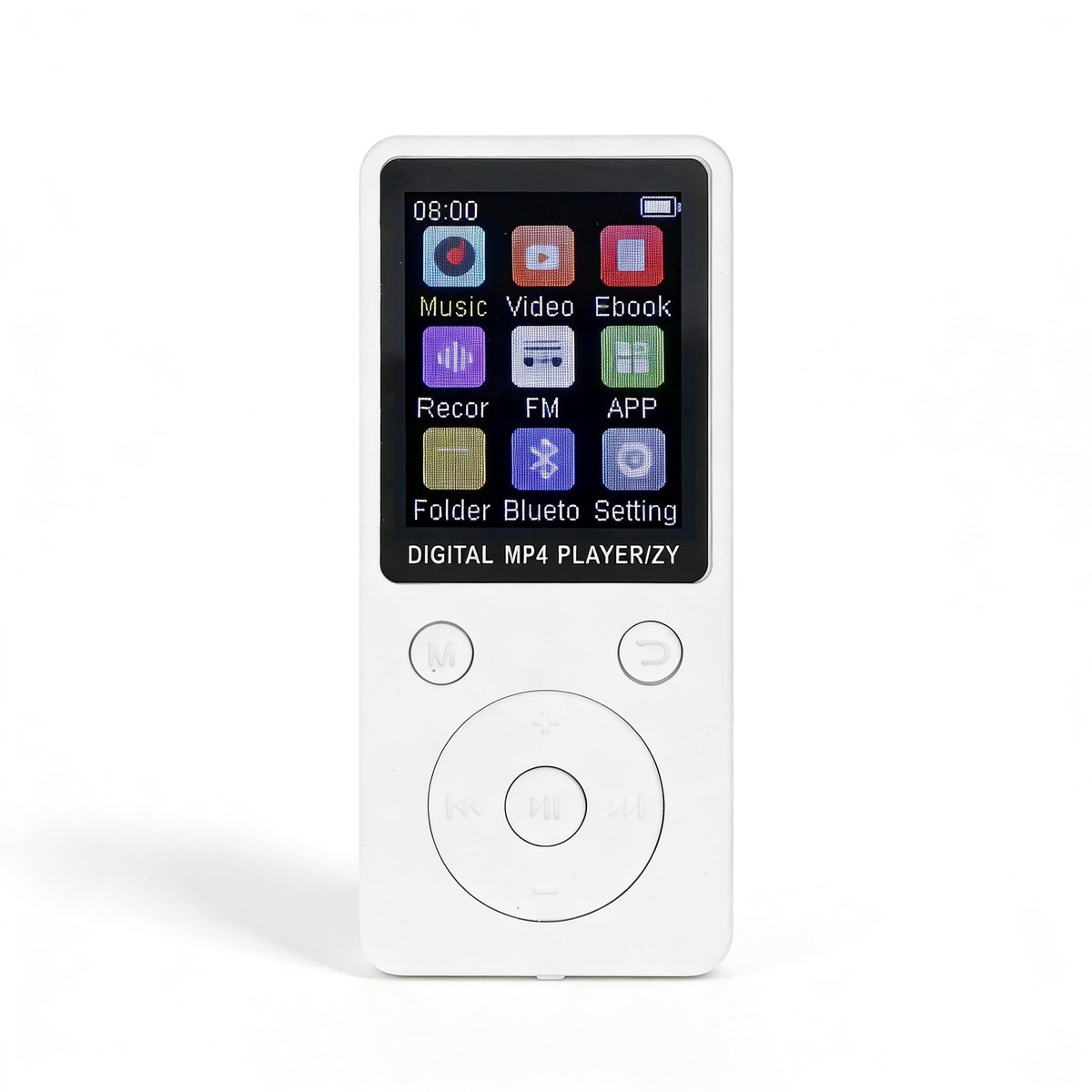 SPHProducts - Digitale Muziekspeler - MP3 MP4 Speler - 64GB - Bluetooth 5.0 - 1.8 Inch Scherm - Draagbaar - Wit