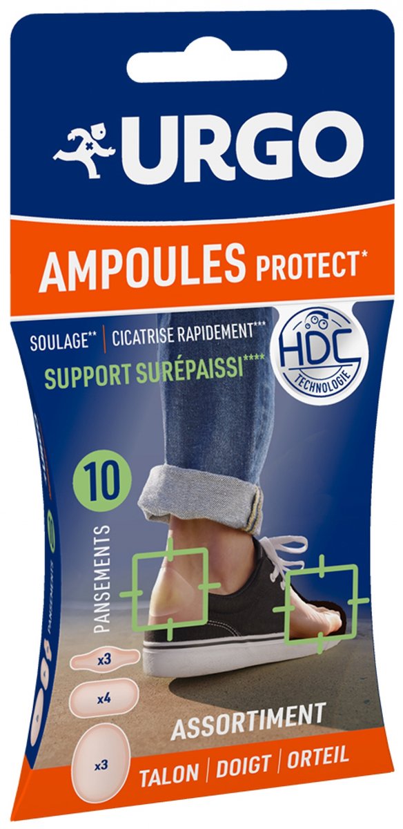 Urgo Blaarpleisters Protect Hiel Vinger Teen 10 Pleisters