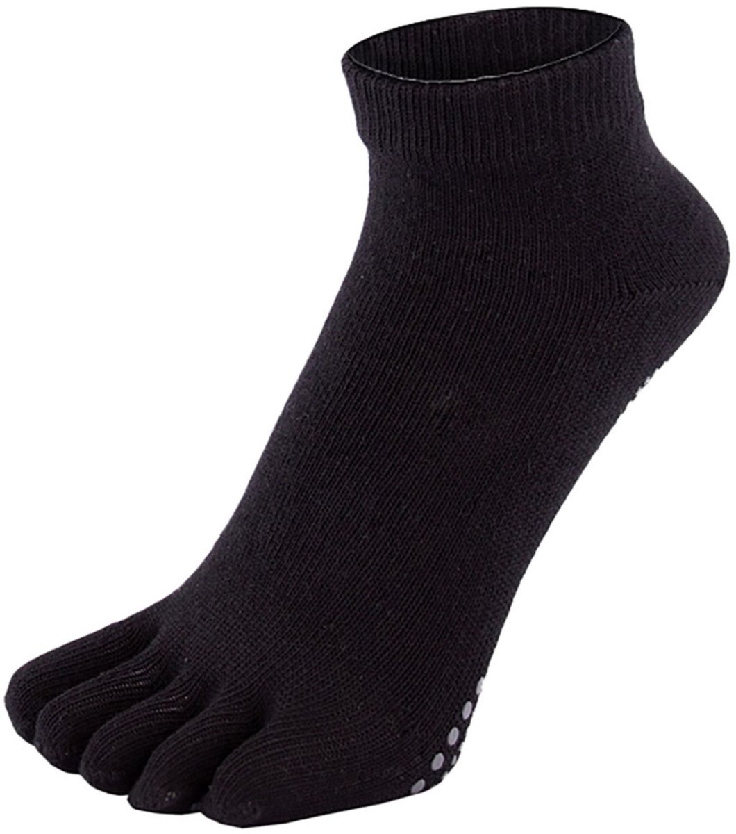 TOETOE Yoga & Pilates Grip Enkel teensokken - Zwart - 40-43