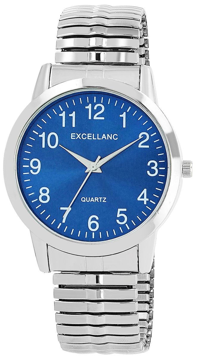 EXCELLANC Herenhorloge van roestvrij staal 2700025 Herenhorloge met roestvrijstalen band