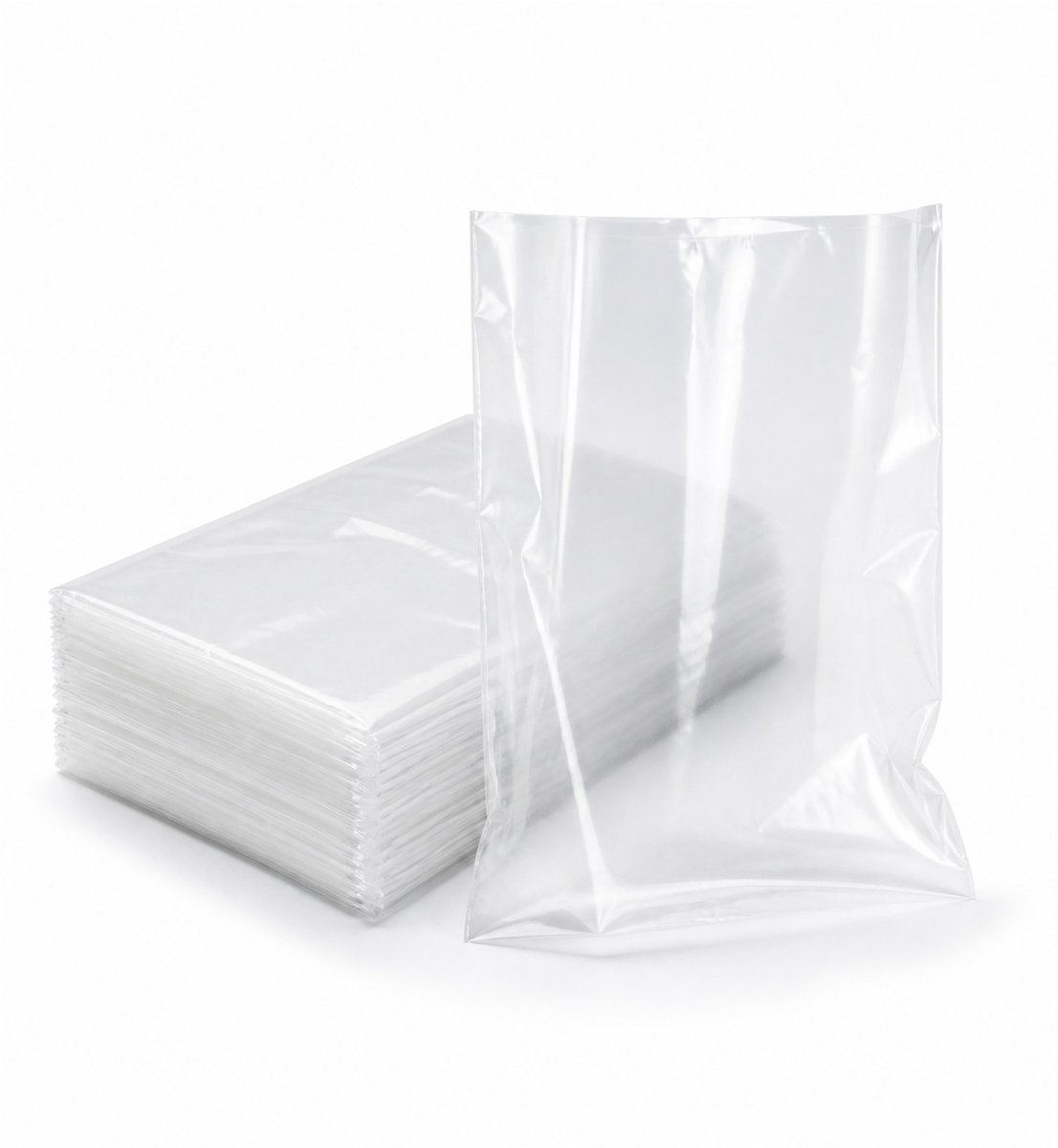 Inpakr Plastic Zakken PE Transparant - 10 x 4 x 27 cm - 20 micron - 1000 stuks