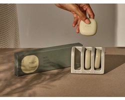 Beauty Disrupted - Travel Size Ceramische houder voor 3 kleine Soap Bars - Shampoo Bar, Conditioner Bar, Body Bar