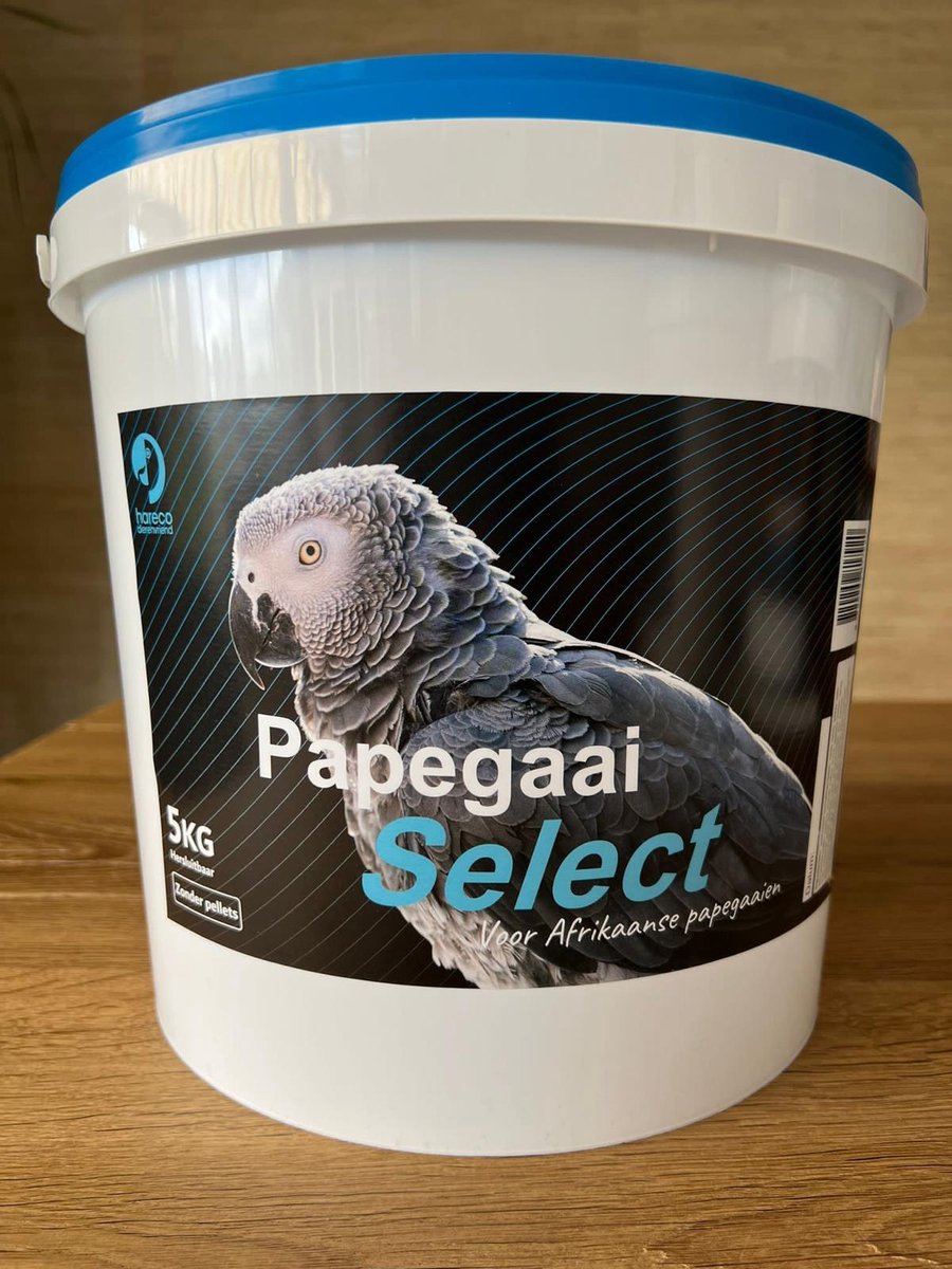PAPEGAAI select 5 kg met pellets hareco select