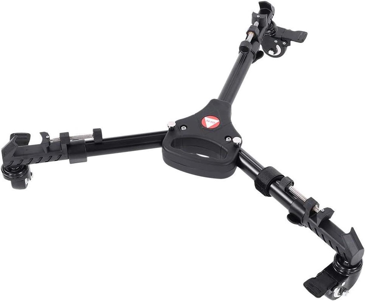 Statief Dolly - Camera Trolley - Soepel Filmen - Opvouwbaar Ontwerp - 43 cm Gevouwen - Zwart