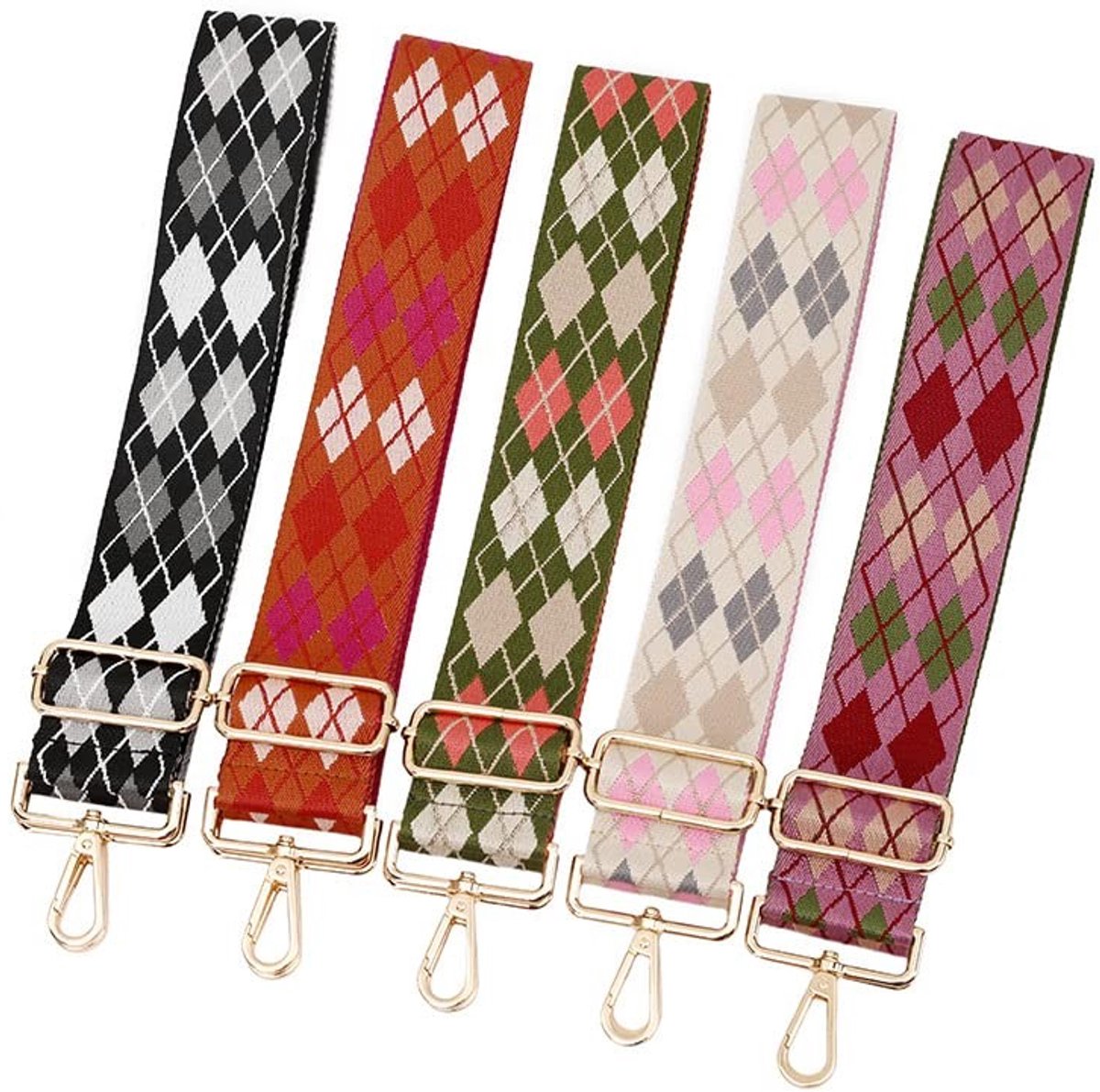 Dailygoods- Schouderriem Verstelbaar 80-130 cm - Tassenriem - Schouderband voor Tas - Doe-het-zelf Accessoires - Robuuste Hardware - Duurzaam Nylon - Tasriem