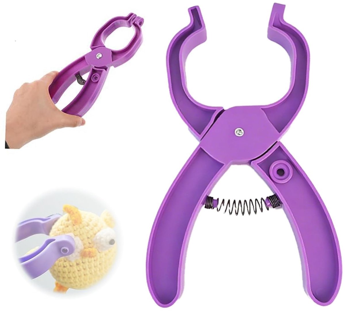 Dailygoods- Veiligheidsoogklem - Tang voor Veiligheidsogen - Gereedschap voor Poppen - DIY Projecten - Hoogwaardig Kunststof - Voor Ogen 5-30 mm - Poppenmaker