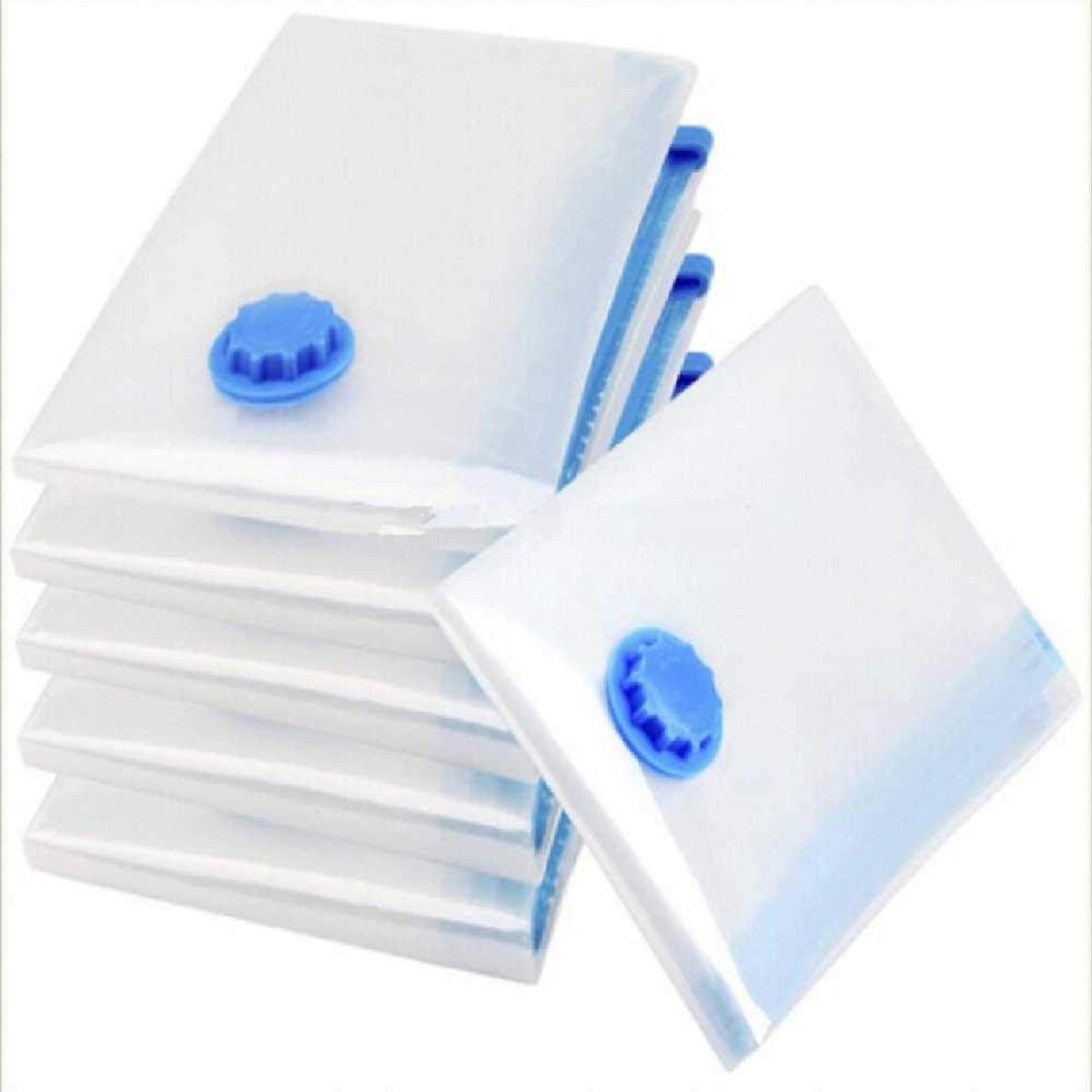 Vacuümcompressiezak - Ruimtebesparende zak - Kleding opbergen - Waterdicht en luchtdicht - 50x60 cm - Transparant
