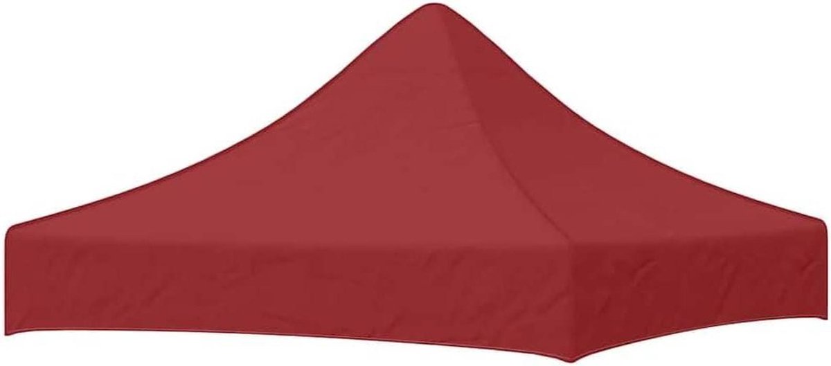 Partytentdak - Tentdak - Buitenfeest beschermen - UV- en weerbestendig - 2 x 2 m - Bordeaux
