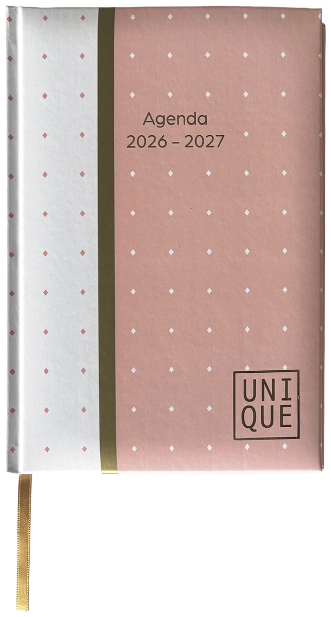 ANCOR weekagenda 2026/2027 unique formaat a5 roze dots afbeelding
