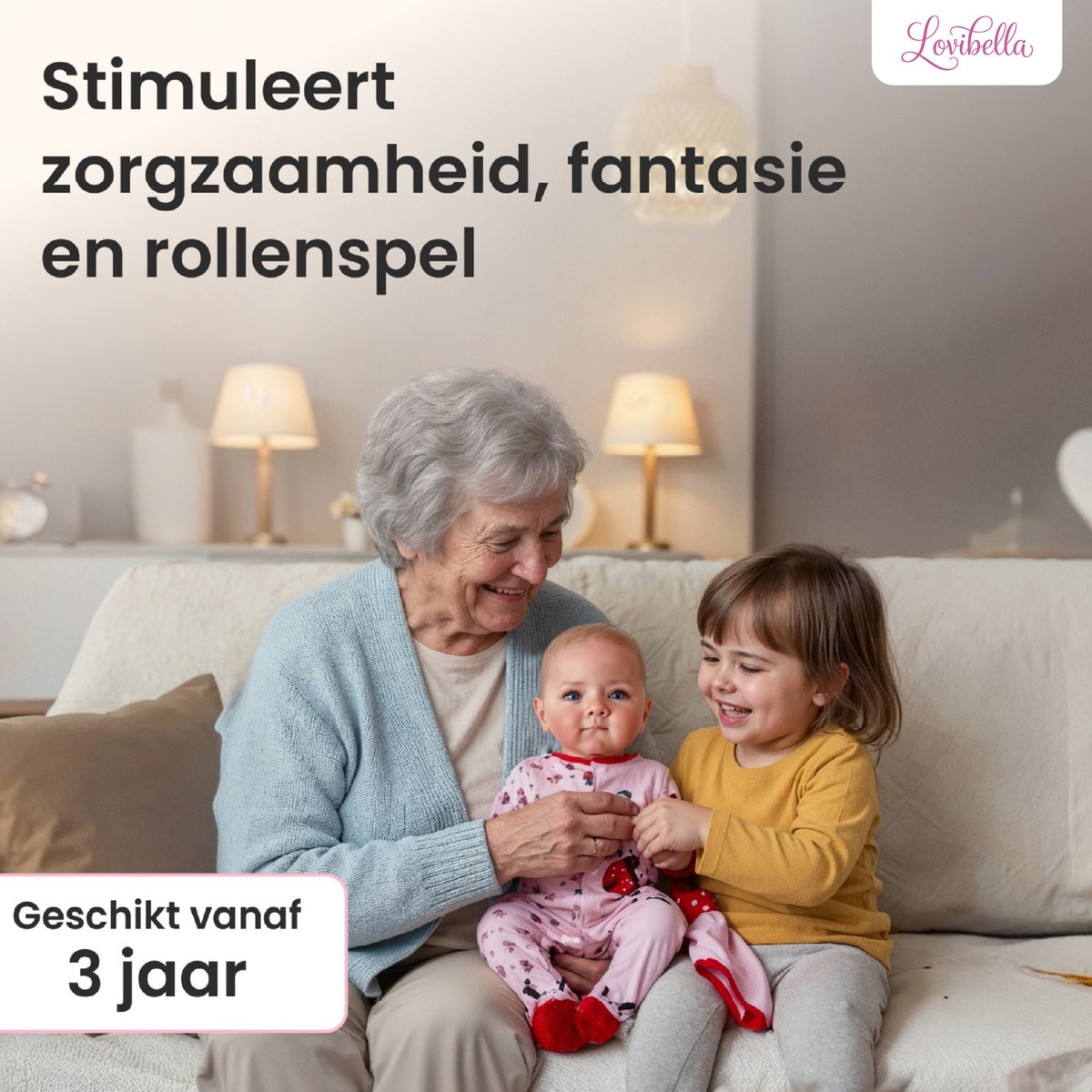 Lovibella® Livia Reborn Baby Pop Meisje - Levensechte Babypoppen - Dementie poppen - 45 cm - Complete Accessoires Set - Realistische Poppen - Zoals Echt - Zacht Vinyl - Doll Speelgoed 3 Jaar — afbeelding 4