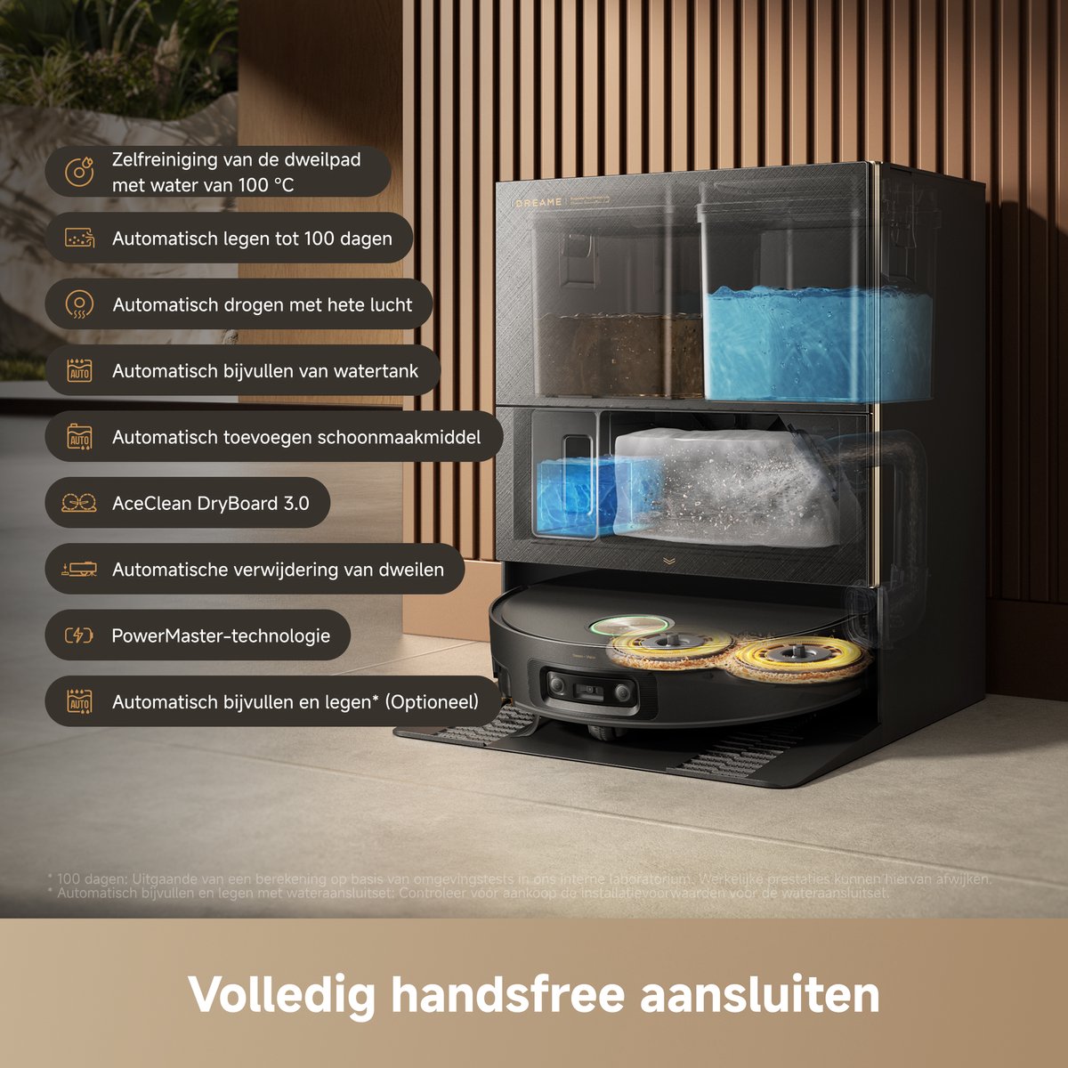 Dreame X60 Pro Ultra Complete Robotstofzuiger Grijs | Dweilfunctie | Automatisch legen & bijvullen | Zelfreinigend | Uitschuifbare borstel/dweil | Hoeken- en randreiniging | Huisdierenhaar | AI navigatie | Handsfree | Allergie | Warmwater dweil thumbnail 8
