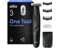Braun All-in-One Series X XT3100 +5 Stylingtools - 4D Flex Scheerblad - Style & Scheer - Zwart