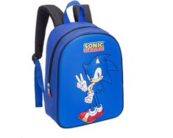 Sonic The Hedgehog Rugzak Blauw 3D Voorkant Officieel Gelicenseerd Image