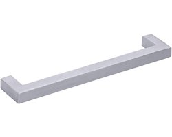 Gedotec TYDA Meubelgreep voor in de keuken, meubelgreep, kastdeur, deurgreep, vierkant, ladegreep, roestvrij staal, mat geborsteld, 330 x 10 x 320 mm, profiel 10 x 10 mm, 1 stuk