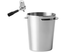 Koffiedoseerbeker - Espressokop Doseerring - Koffie Bereiden - Roestvrij Staal - 51 mm - Zilver