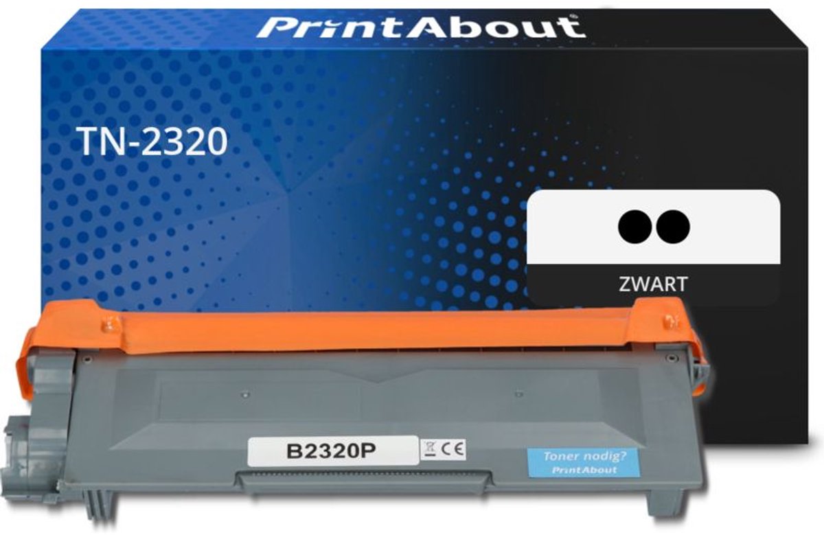 PrintAbout - Alternatief voor de Brother TN-2320 / Zwart / 2 Pack