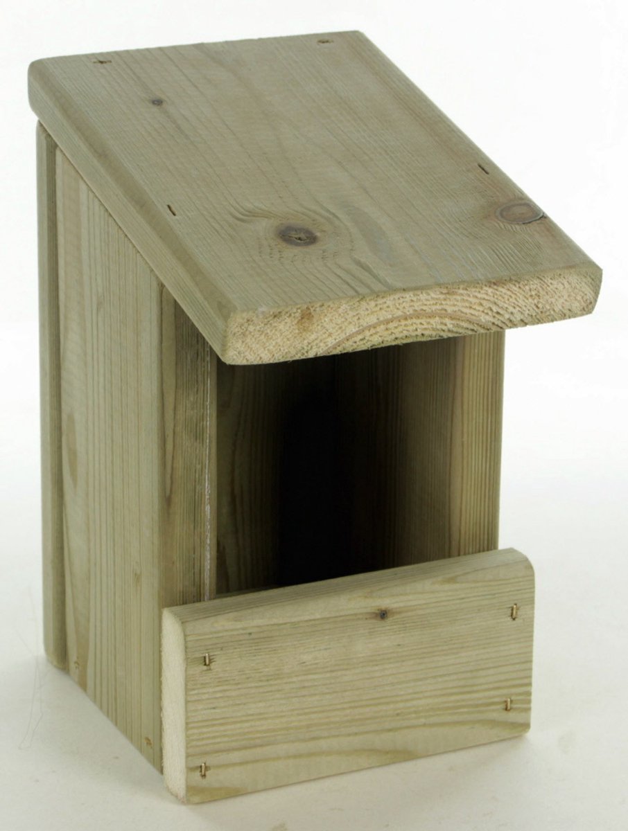 Esve Nestkast Roodborstje - Vogelhuisje - Geïmpregneerd Hout - 12x12x20cm