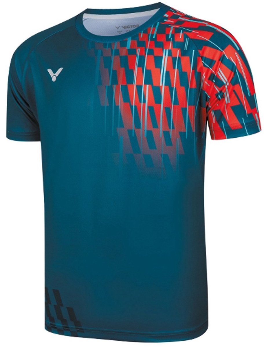VICTOR T-50001 badminton heren T-shirt - groen - maat S