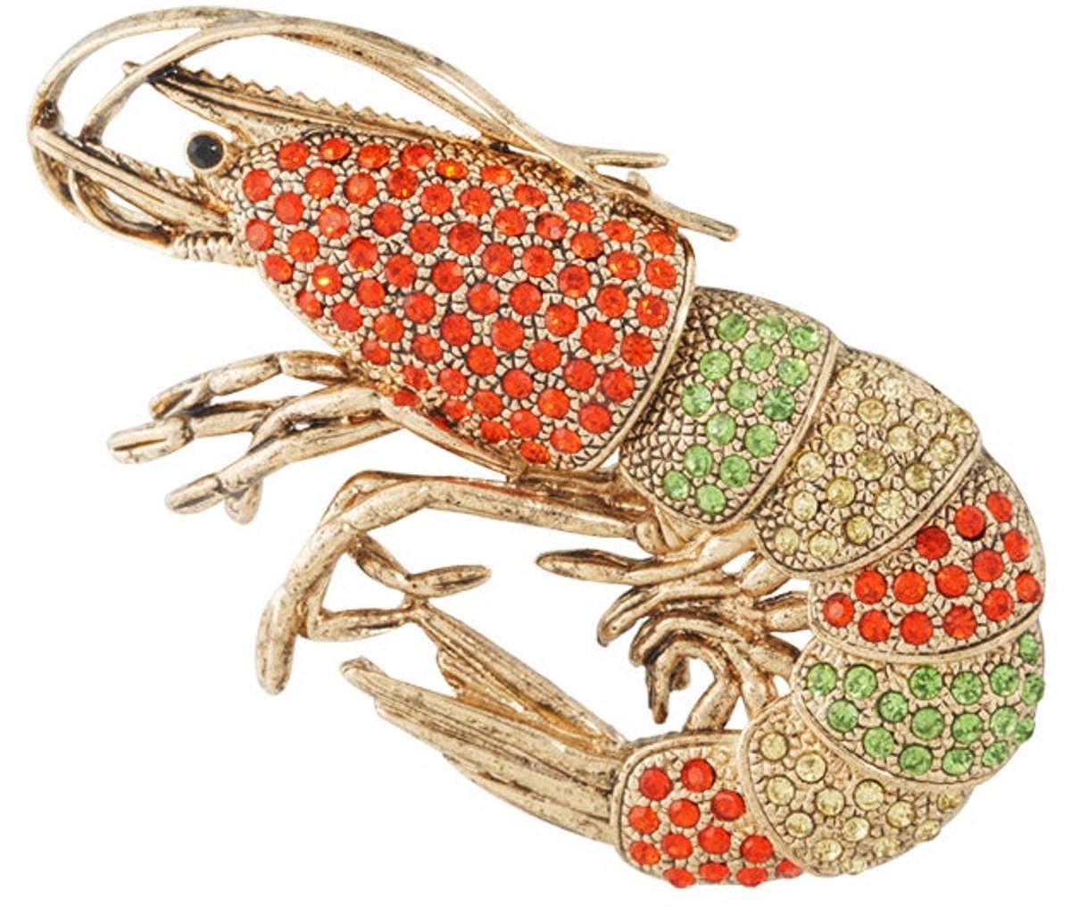Garnalen broche - multi