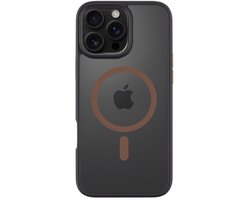 Tactical iPhone 16 Pro Max MagForce Hyperstealth 2.0 Cover – Hoesje met Losse Klikbare Knoppen – Black/Mocha Mousse