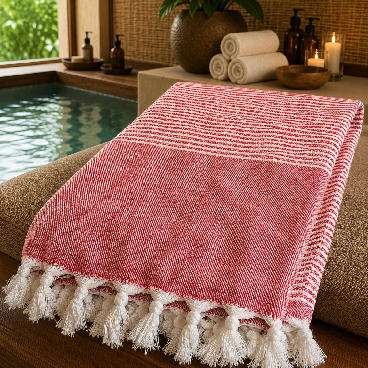 100% Natuurlijke Katoenen Hürrem Peshtemal Badhanddoek Turkse Handdoek Hammam Strandlaken