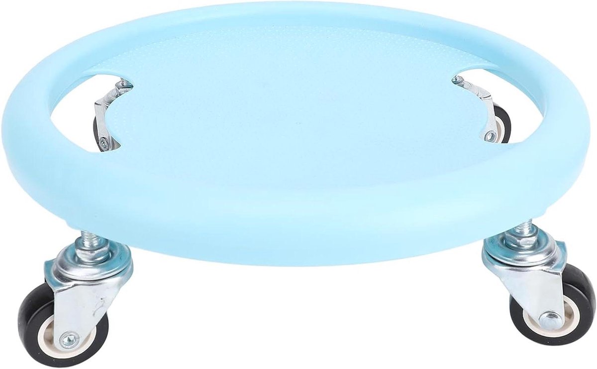 Schijfwiel Rollertrainer - Fitness Glijdende Schijf - Krachtoefening Thuis - 360 Graden Beweging - 28 x 28 cm - Blauw