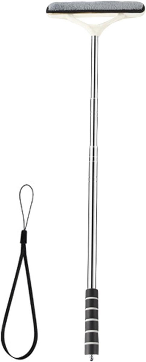 Voorruit Reiniger - Auto Borstel - Ruiten Stofvrij - Intrekbare Steel - 53 cm - Zwart