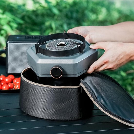 Camping Kooktoestel - Draagbare Gasbrander - Buiten Koken - 7800 Watt Vermogen - 27 x 25 x 12 cm - Zwart van Camping — afbeelding 4