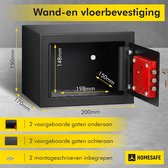 Coffre-fort Homesafe HV15K - Parois en acier de 1 mm - Porte en acier de 3 mm