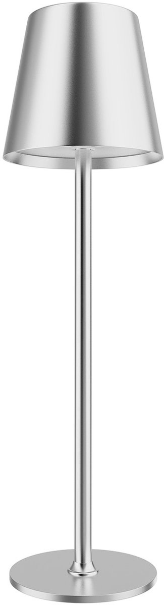 LED Tafellamp Dimbaar Oplaadbaar van MMOBIEL – Draadloze Metalen Tafellamp met Touchbediening, 3 Lichtkleuren, USB-C, 5200mAh Accu voor Binnen & Buiten, Slaapkamer, Restaurant, Bar, Patio – Zwart