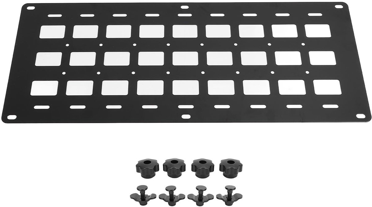 Cosensi- Opbergpaneel Aluminium Legering - Multifunctioneel - L-rail Beugel - Gereedschap Organizer - Lichtgewicht - Efficiënte Organisatie - Opbergpaneel Voor Vrachtwagen