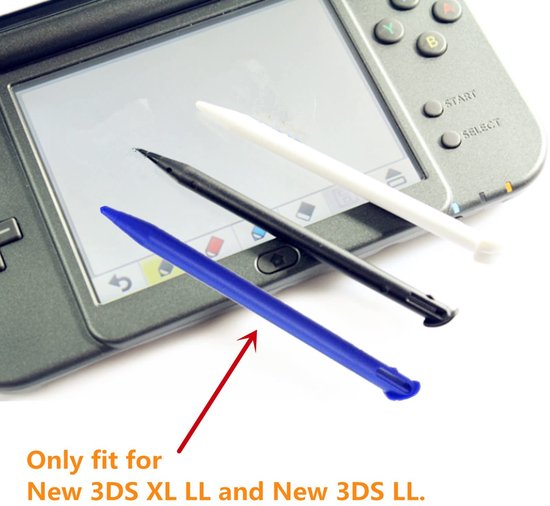NTH products- Styluspen 30 Stuks - Vervangende Touchscreen Styluspen - Compatibel met Nintendo New 3DS XL - Kunststof - Blauw/Zwart - Houdt Scherm Vrij van Krassen - Touchscreenpen — afbeelding 2