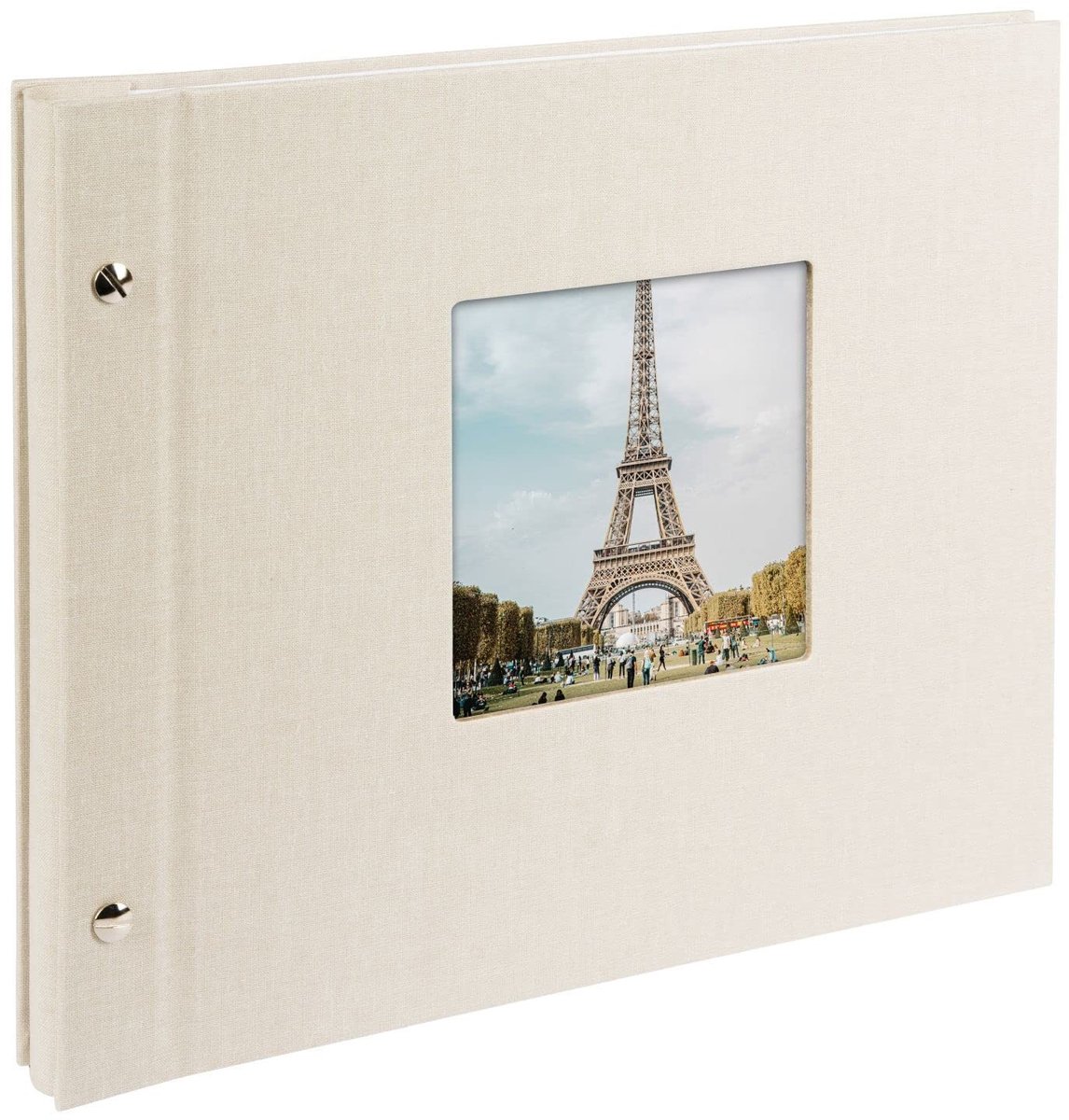 NTH products- Schroefalbum 30x25 cm - Fotoalbum met 40 pagina's - Zwarte pagina's met scheidingsbladen - Linnen - Uitbreidbaar - Duurzaam aandenken