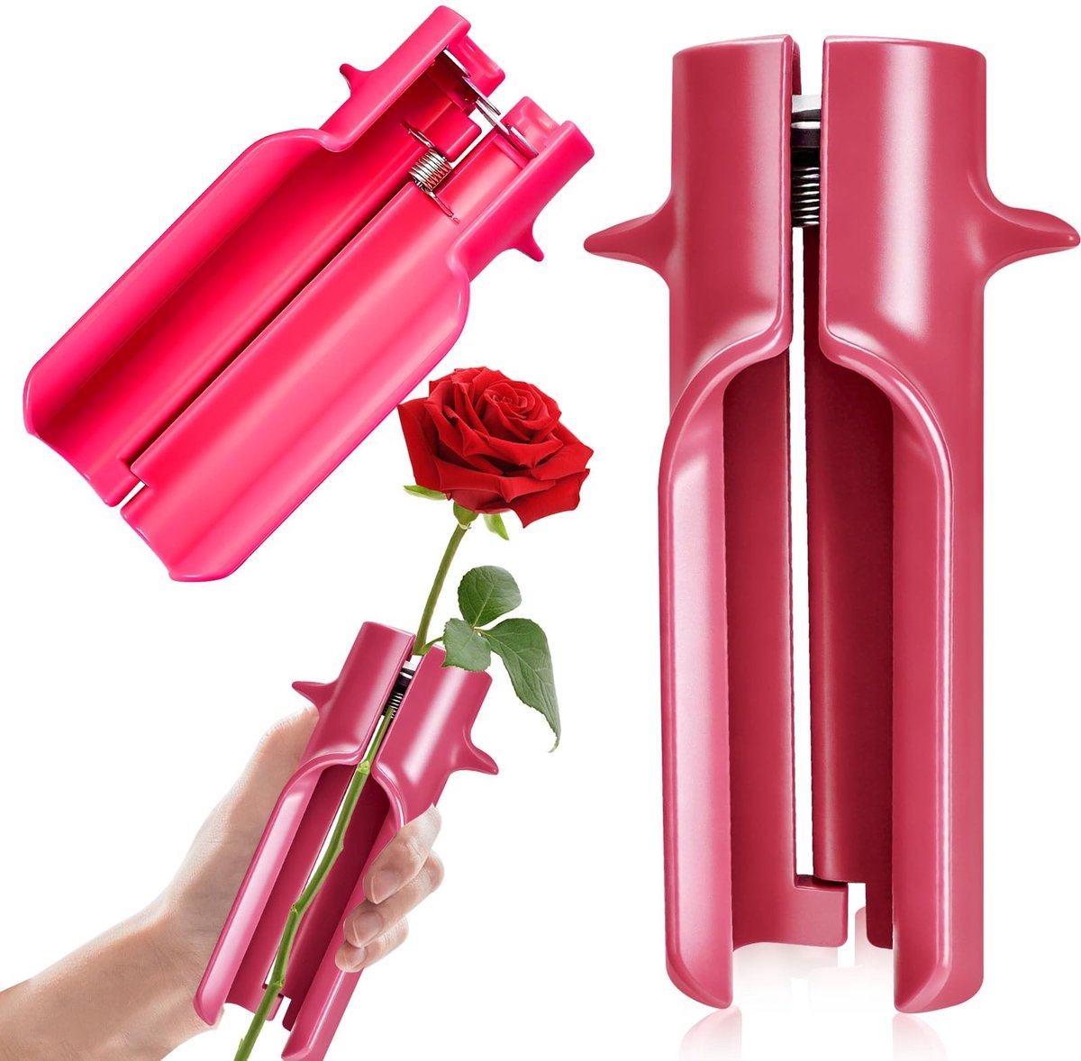 Dailygoods- Rozensteel Verwijderingsgereedschap - Bladverwijderingsgereedschap - Bloemreiniger - Wetenschappelijke Handgreep - Veilig en Duurzaam - ABS-Kunststof - Bloemengereedschap