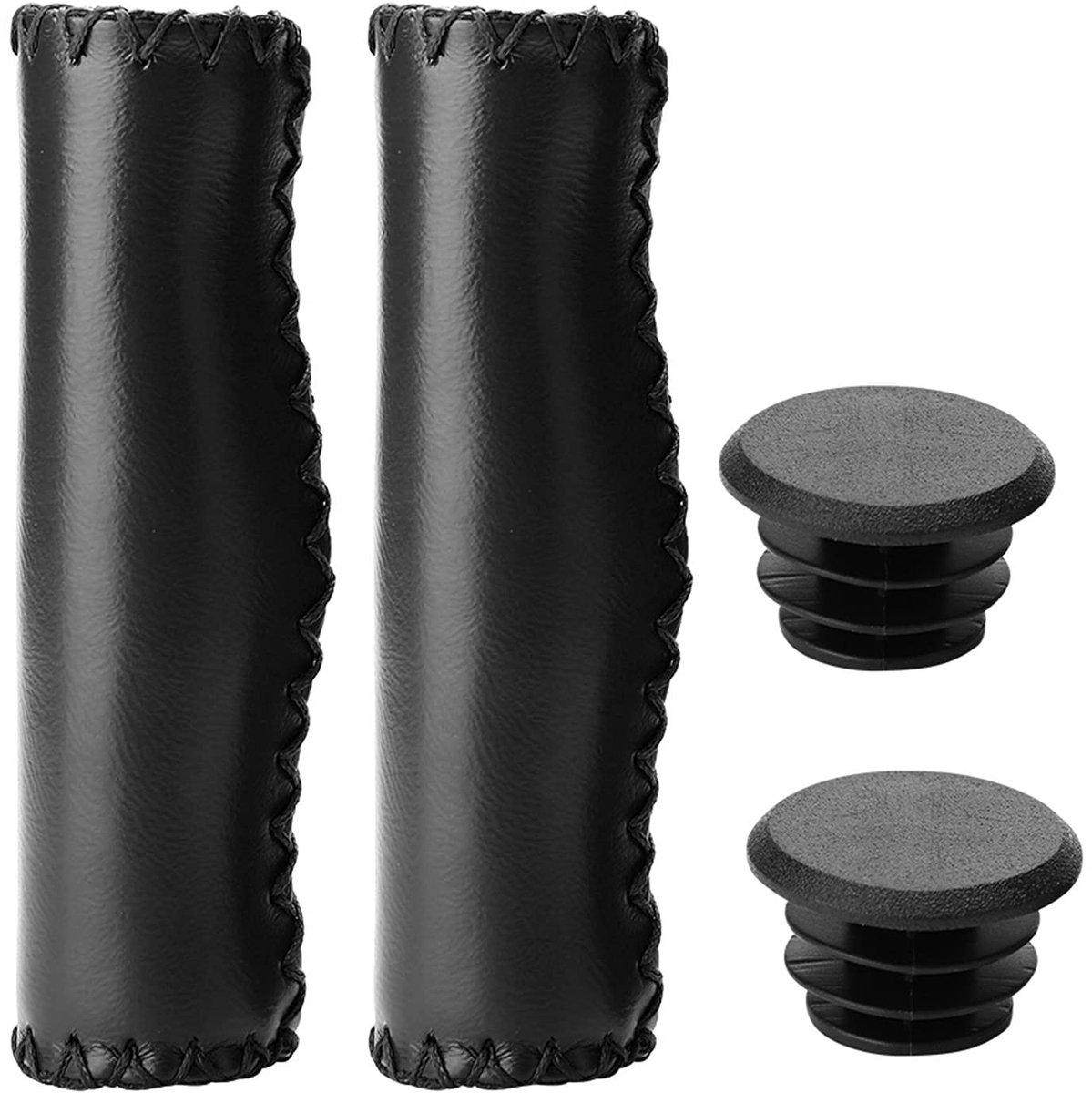 NTH products- Fietshandvatten Premium Kwaliteit - Handgenaaid - PU Coating - Antislip - Zachte Sponsvulling - Stofdichte Stekker - Fietsgrepen