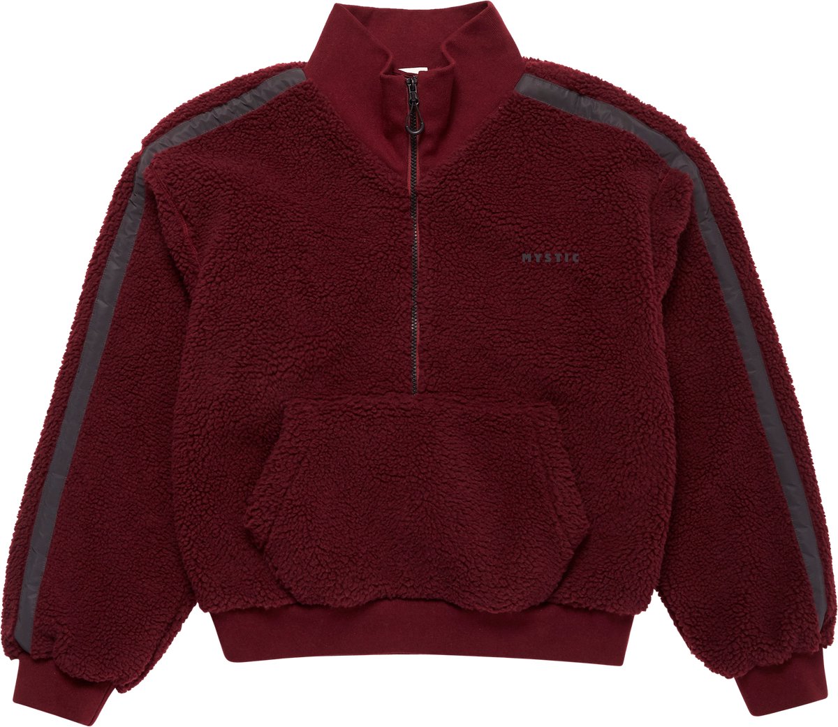 Mystic Teddy Zip Up Trui Women 240030 Wine S Rood