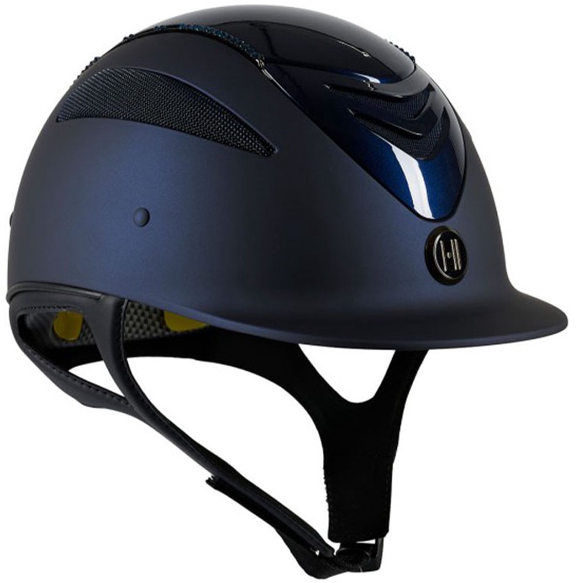 OneK Defender Pro Mat Glitter Chrome Rijhelm Shell 1 - Zwart