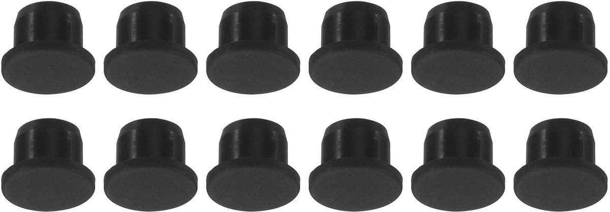 Dailygoods- Gatstoppen 12 stuks - Siliconen Afdichtpluggen - 13 mm Diameter - Waterdicht - Zacht/Flexibel - Perfect voor Keuken/Badkamer - Rubberpluggen
