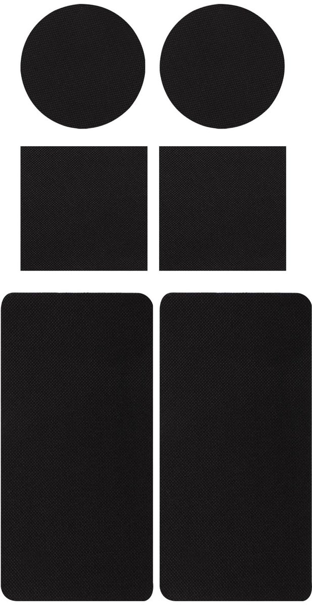 Dailygoods- Trampoline Patch Zelfklevend - 6 Stuks - 3 Vormen - Reparatieset - TPE-Materiaal - Voor Scheuren/Gaten