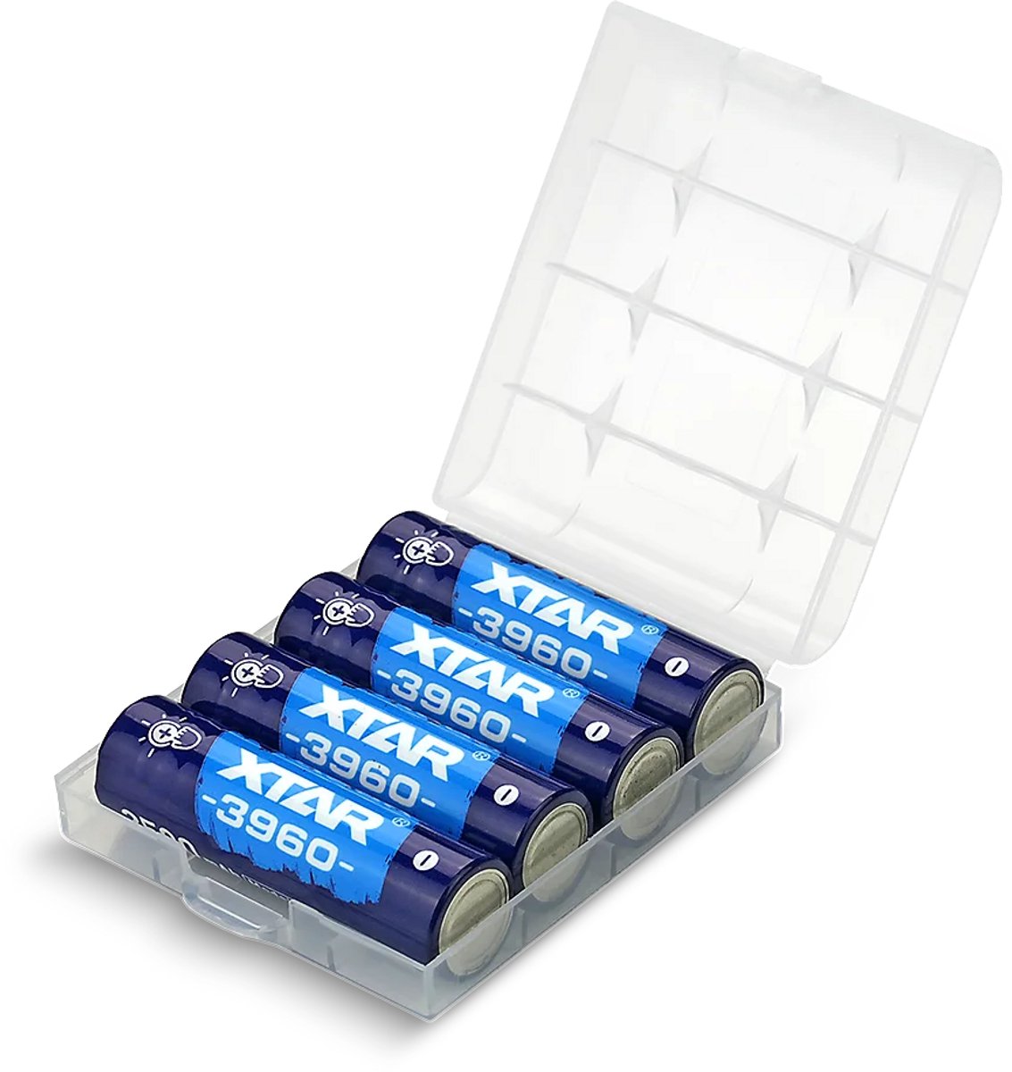AA / R6 Oplaadbare Li-ion Batterijen 1.5V 2500mAh met LED-indicator (4 stuks)