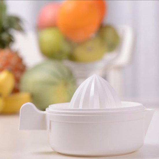 Draagbare Sinaasappelpers - Hand Citruspers - Vers Sap Maken - Compacte Keukengadget - 200 ml Container - Wit — afbeelding 5