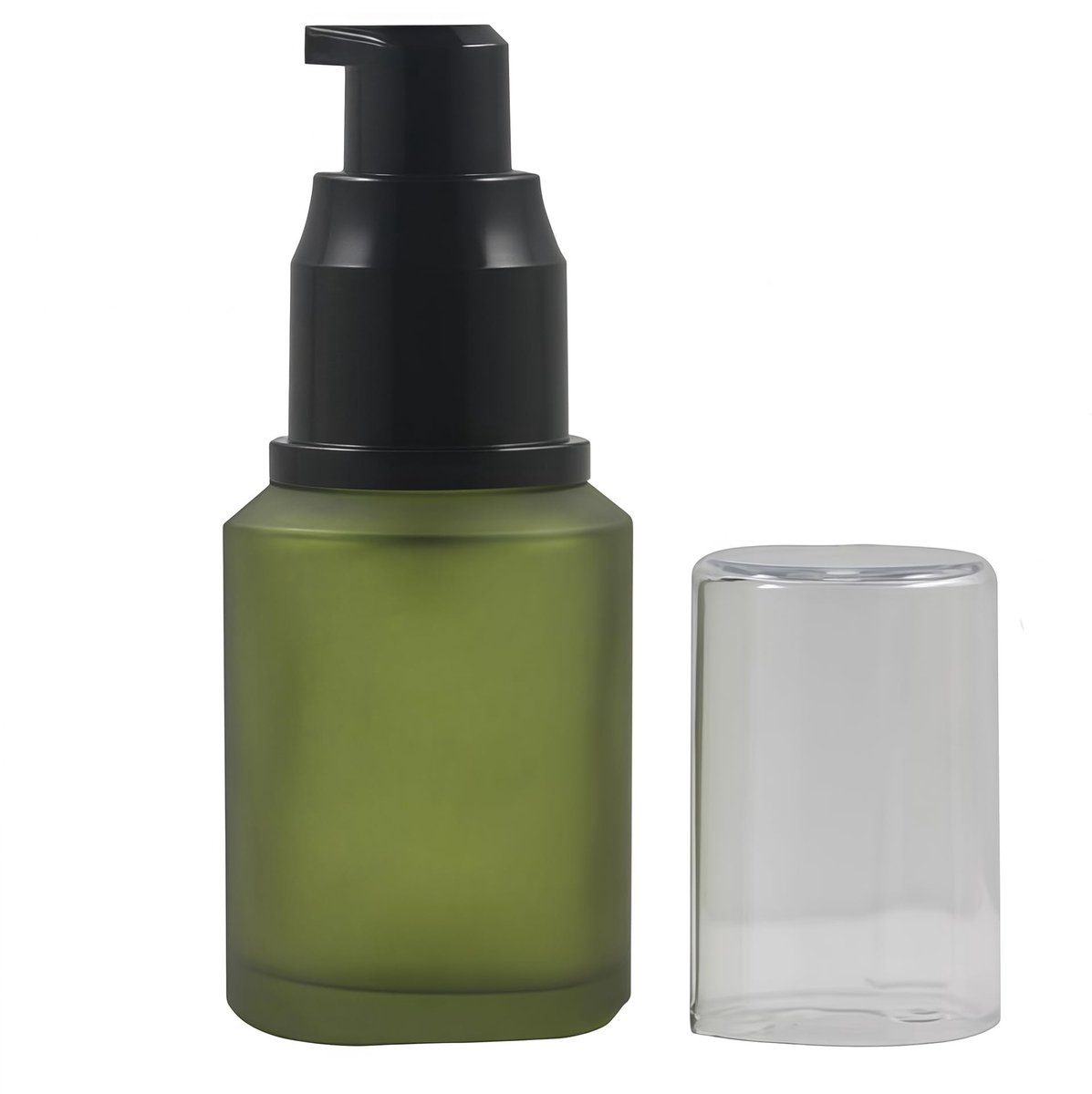 JHUBERS- Dispenserfles 60 ml - Glazen Dispenser - Milieuvriendelijk - Luchtdicht Deksel - Perfect voor Cosmetica - Elegant Ontwerp - Fles