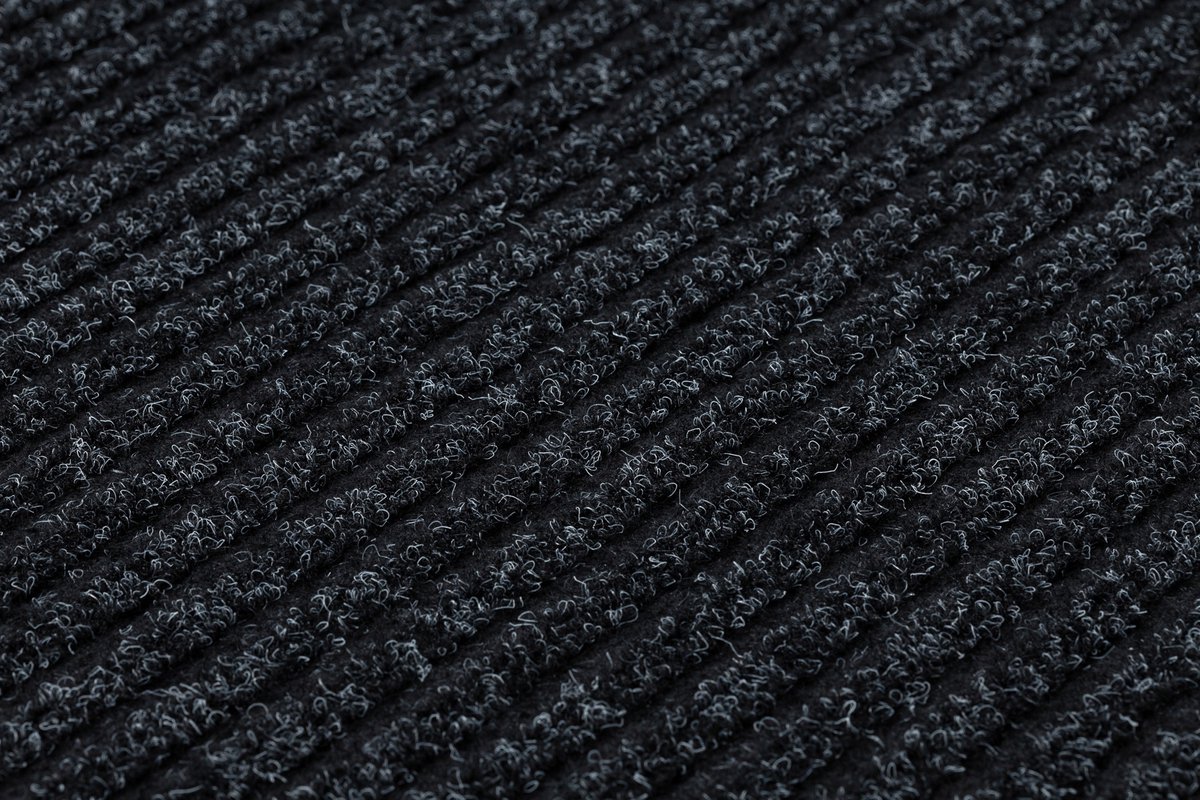 GIN Antislip Deurmat Antraciet 100x110 cm - Strepen