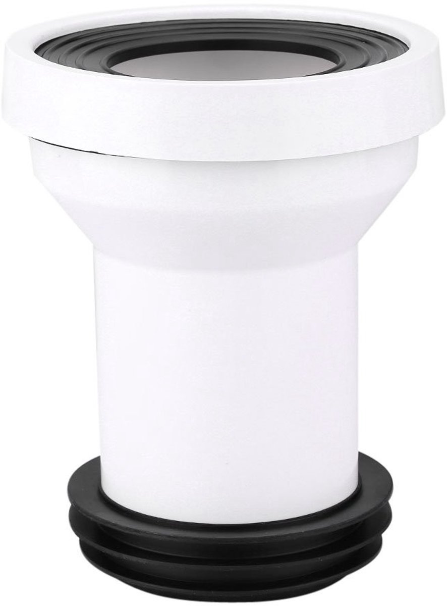 JHUBERS- WC-aansluitset Hoogwaardige Afdichting - Aansluitslang - Toiletafvoerpijpadapter - PP Materiaal - Waterdicht - Binnendiameter 7,8cm - Toiletaansluiting